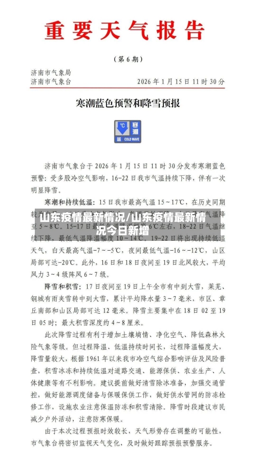 山东疫情最新情况/山东疫情最新情况今日新增