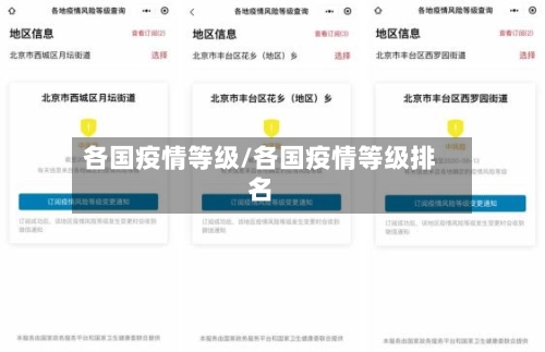 各国疫情等级/各国疫情等级排名-第2张图片
