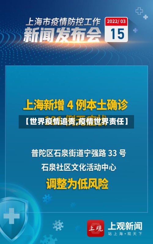 【世界疫情追责,疫情世界责任】